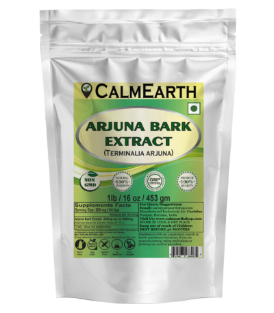 Arjuna Extract Powder powder organic herbal supplement by CalmEarth
