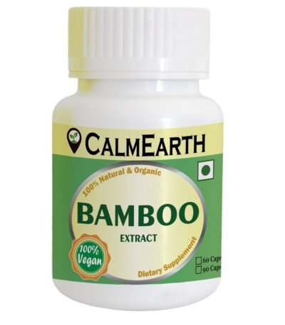 Bamboo Extract Capsules capsules close-up view by CalmEarth