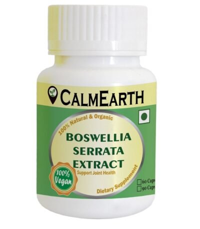 Boswellia Serrata Extract Capsules capsules close-up view by CalmEarth