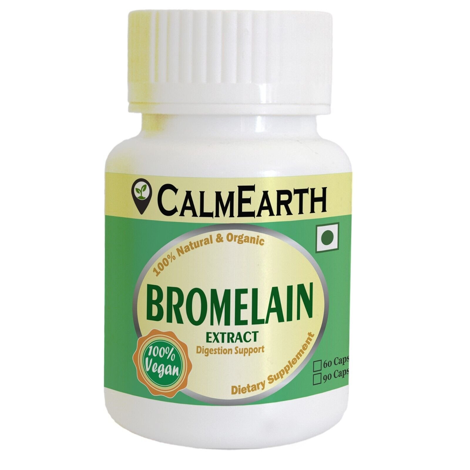 bromelain-capsules-front Bromelain Capsules capsules close-up view by CalmEarth