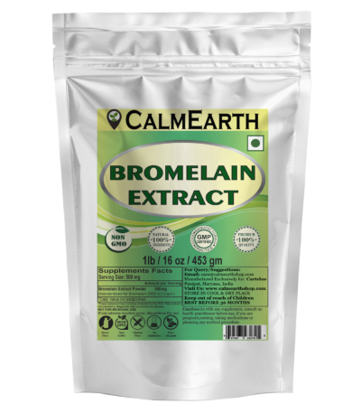 Bromelain Extract Powder powder organic herbal supplement by CalmEarth