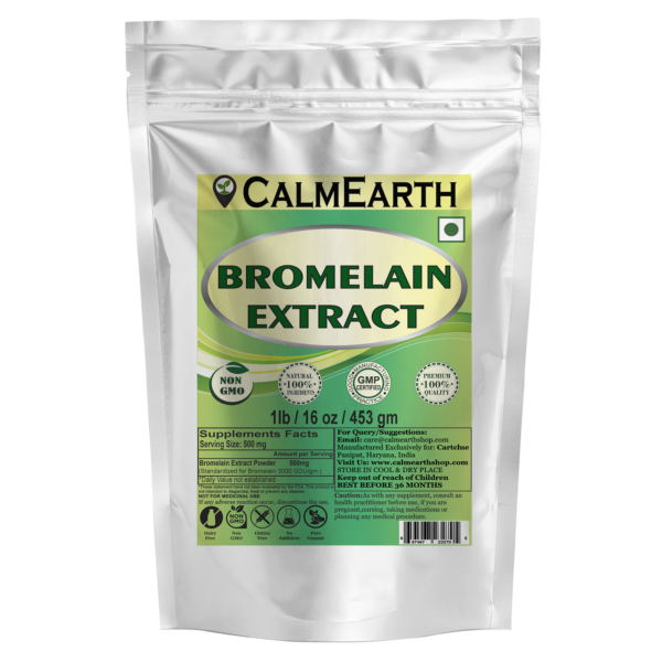 Bromelain Extract Powder powder organic herbal supplement by CalmEarth