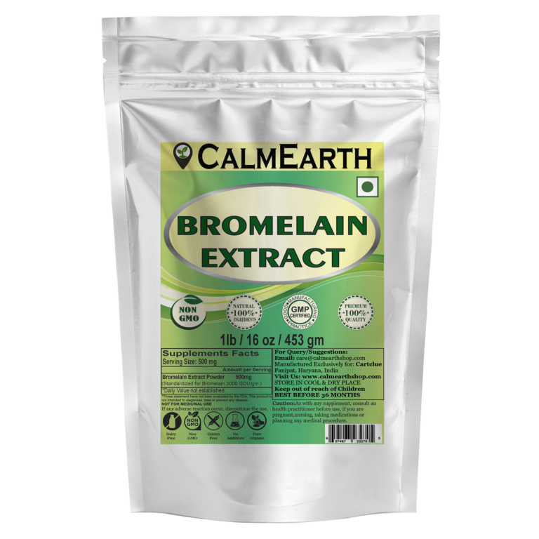 Bromelain Extract Powder powder organic herbal supplement by CalmEarth
