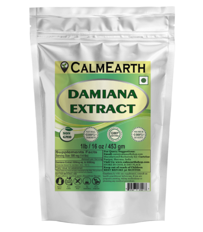 Damiana Extract Powder powder organic herbal supplement by CalmEarth