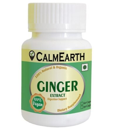 Ginger Extract Capsules capsules close-up view by CalmEarth