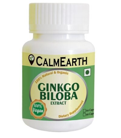 Ginkgo Biloba Extract Capsules capsules close-up view by CalmEarth