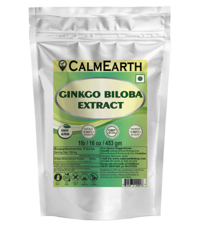 Ginkgo Biloba Leaf Extract Powder powder organic herbal supplement by CalmEarth