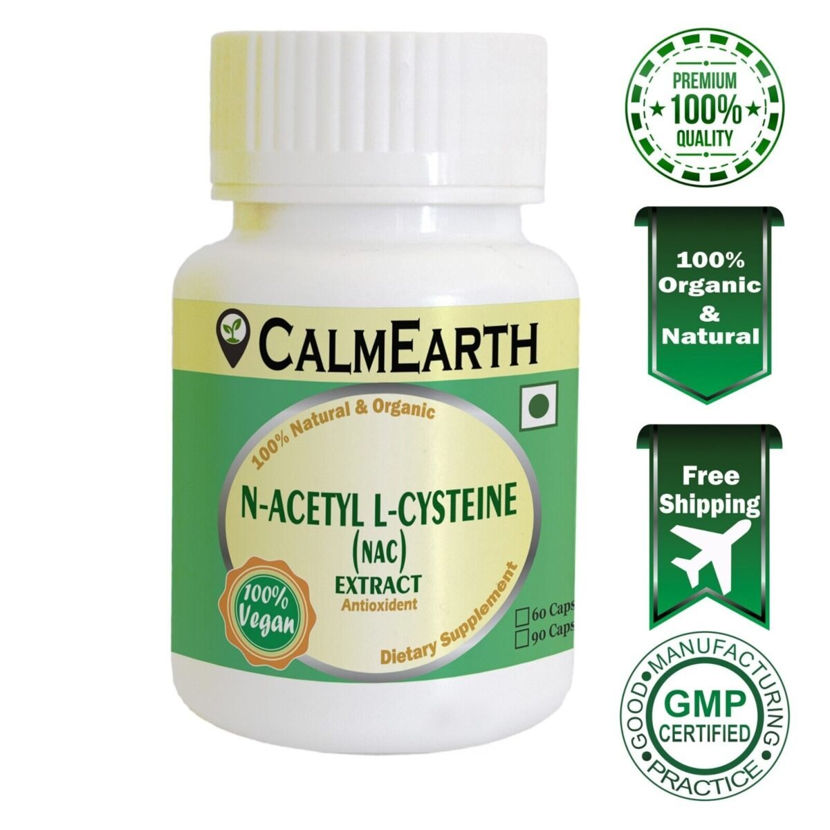 NAC Capsules capsules ayurvedic wellness supplement by CalmEarth