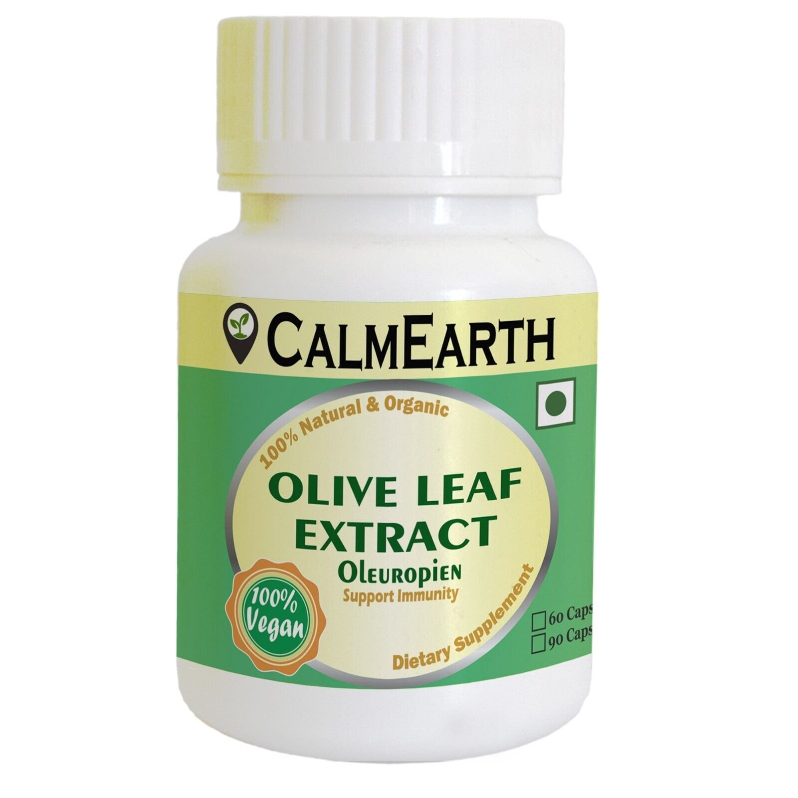 olive-leaf-extract-capsules-front Olive Leaf Extract Capsules capsules close-up view by CalmEarth