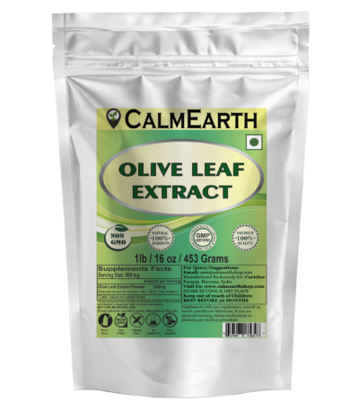Olive Leaf Extract Powder powder organic herbal supplement by CalmEarth