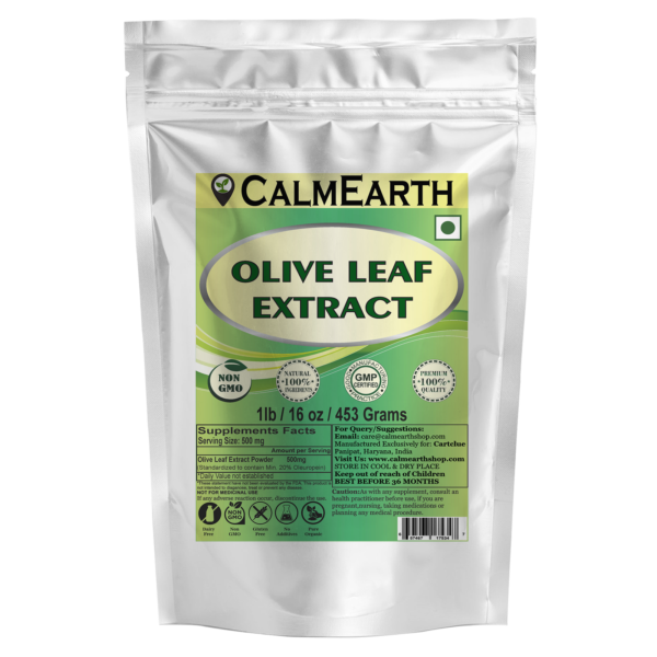Olive Leaf Extract Powder powder organic herbal supplement by CalmEarth
