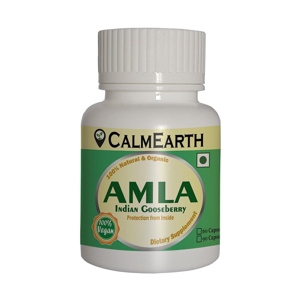 organic-amla-capsules-front Organic Amla Capsules capsules close-up view by CalmEarth