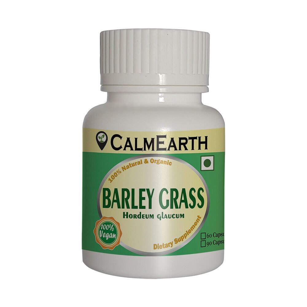 organic-barley-grass-capsules-front Organic Barley Grass Capsules capsules close-up view by CalmEarth