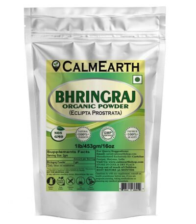 Organic Bhringraj Powder powder organic herbal supplement by CalmEarth
