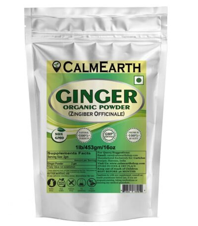 Organic Ginger Powder powder organic herbal supplement by CalmEarth