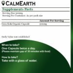 Organic Gotu Kola Capsules capsules organic herbal product by CalmEarth