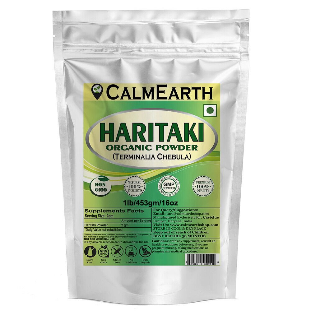 organic-haritaki-powder-1lb Organic Haritaki Powder powder organic herbal supplement by CalmEarth