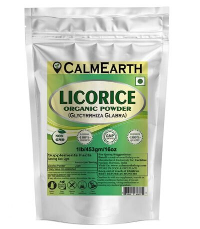 Organic Licorice Root Powder powder organic herbal supplement by CalmEarth