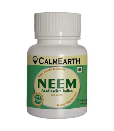 Organic Neem Capsules capsules close-up view by CalmEarth