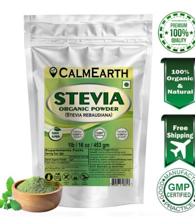 Organic Stevia Powder Calmearth benefits — CalmEarth organic herbal supplement