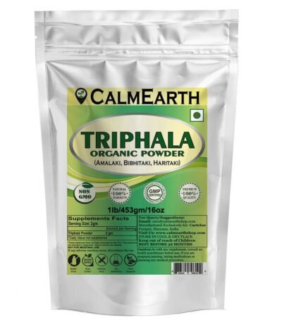 Organic Triphala Powder powder organic herbal supplement by CalmEarth