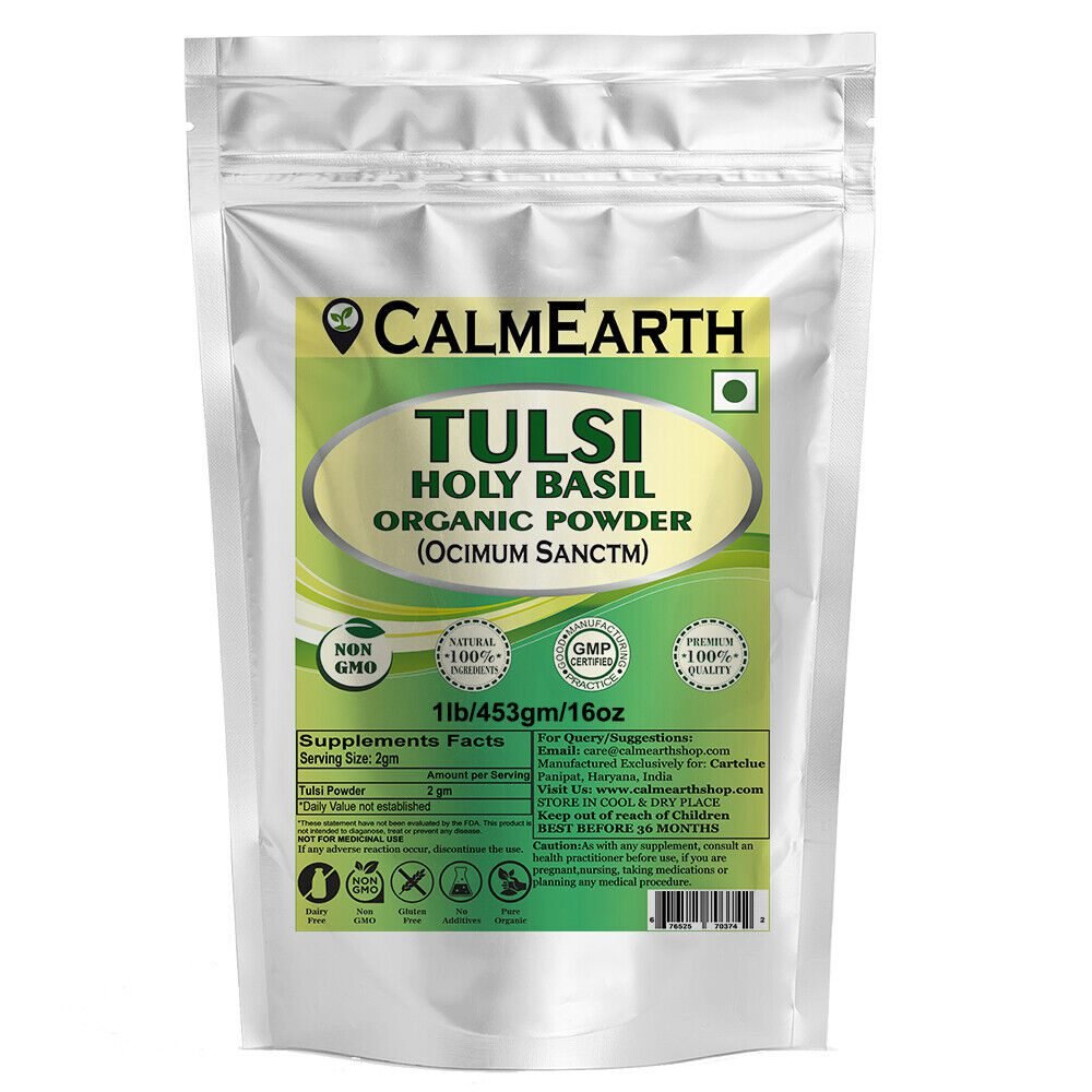 organic-tulsi-powder-1lb Organic Tulsi Powder powder organic herbal supplement by CalmEarth