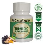 Organic Turmeric + Black Pepper Capsules Calmearth benefits — CalmEarth organic herbal supplement