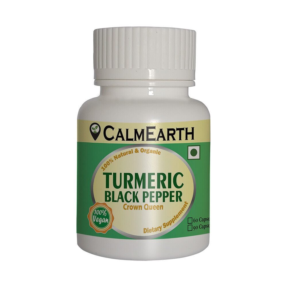 organic-turmeric-+-black-pepper-capsules-front Organic Turmeric + Black Pepper Capsules Front benefits — CalmEarth organic herbal supplement
