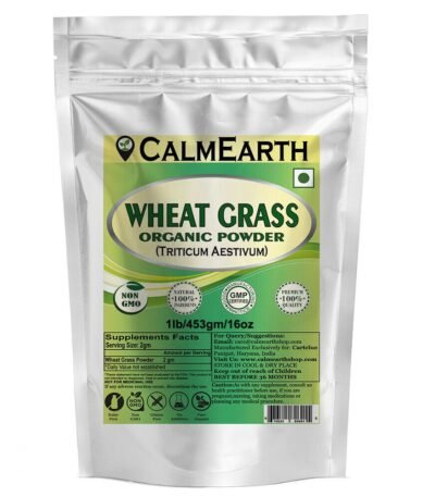 Organic Wheat Grass Powder powder organic herbal supplement by CalmEarth