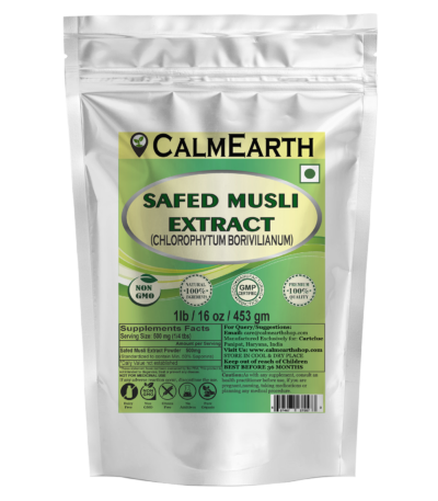 Safed Musli Extract Powder powder organic herbal supplement by CalmEarth