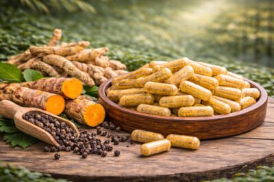 Ashwagandha Black Pepper Turmeric benefits — CalmEarth organic herbal supplement