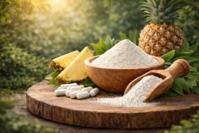 Bromelain Extract Powder benefits — CalmEarth organic herbal supplement