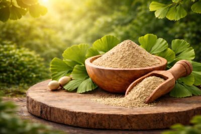 Ginkgo Biloba Extract Powder benefits — CalmEarth organic herbal supplement