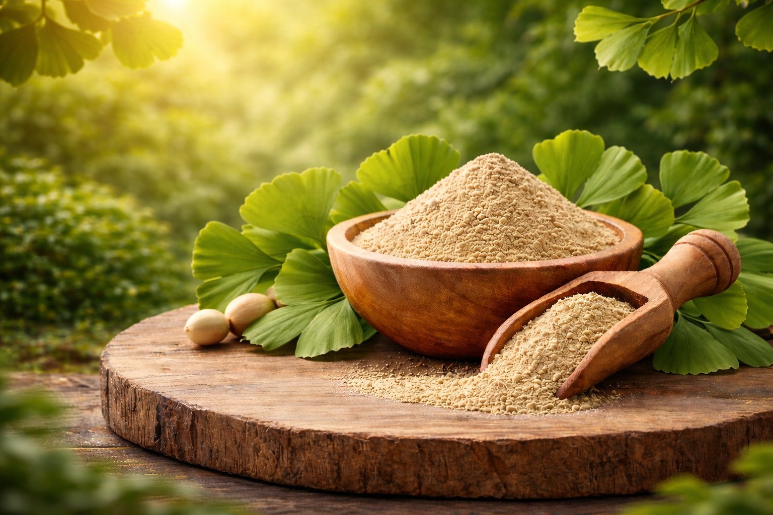 Ginkgo Biloba Extract Powder benefits — CalmEarth organic herbal supplement