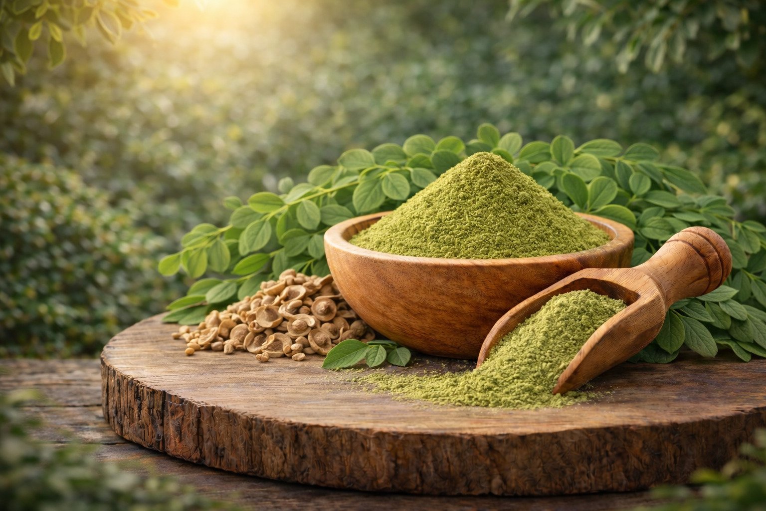 Moringa Organic Powder benefits — CalmEarth organic herbal supplement