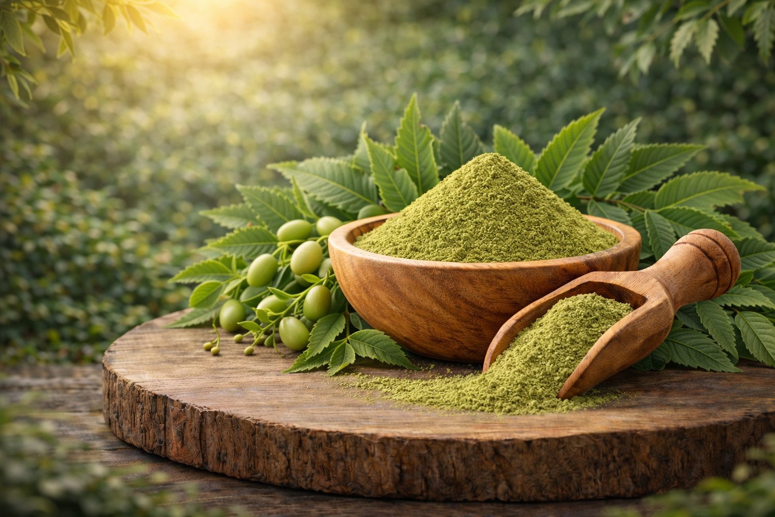 Neem Organic Powder benefits — CalmEarth organic herbal supplement