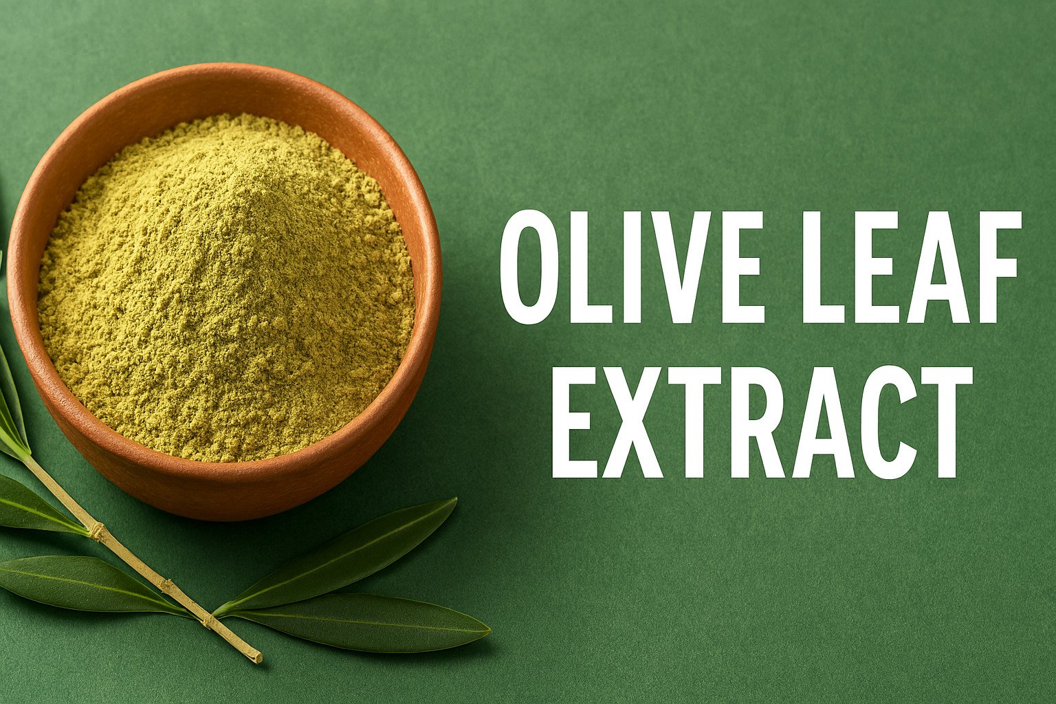 Olive Leaf Extract Powder benefits — CalmEarth organic herbal supplement
