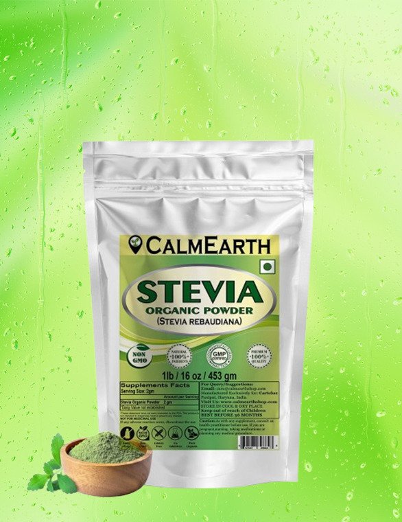 Stevia Banner benefits — CalmEarth organic herbal supplement