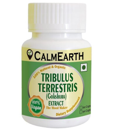 Tribulus Terrestris Extract Capsules capsules close-up view by CalmEarth
