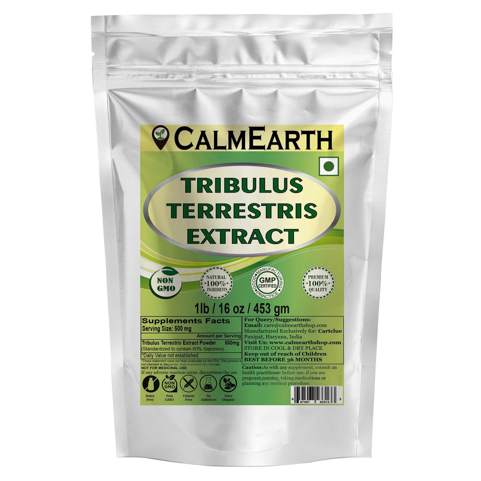 Tribulus-terrestris-extract-powder-1lb Tribulus Terrestris Extract Powder 1lb benefits — CalmEarth organic herbal supplement