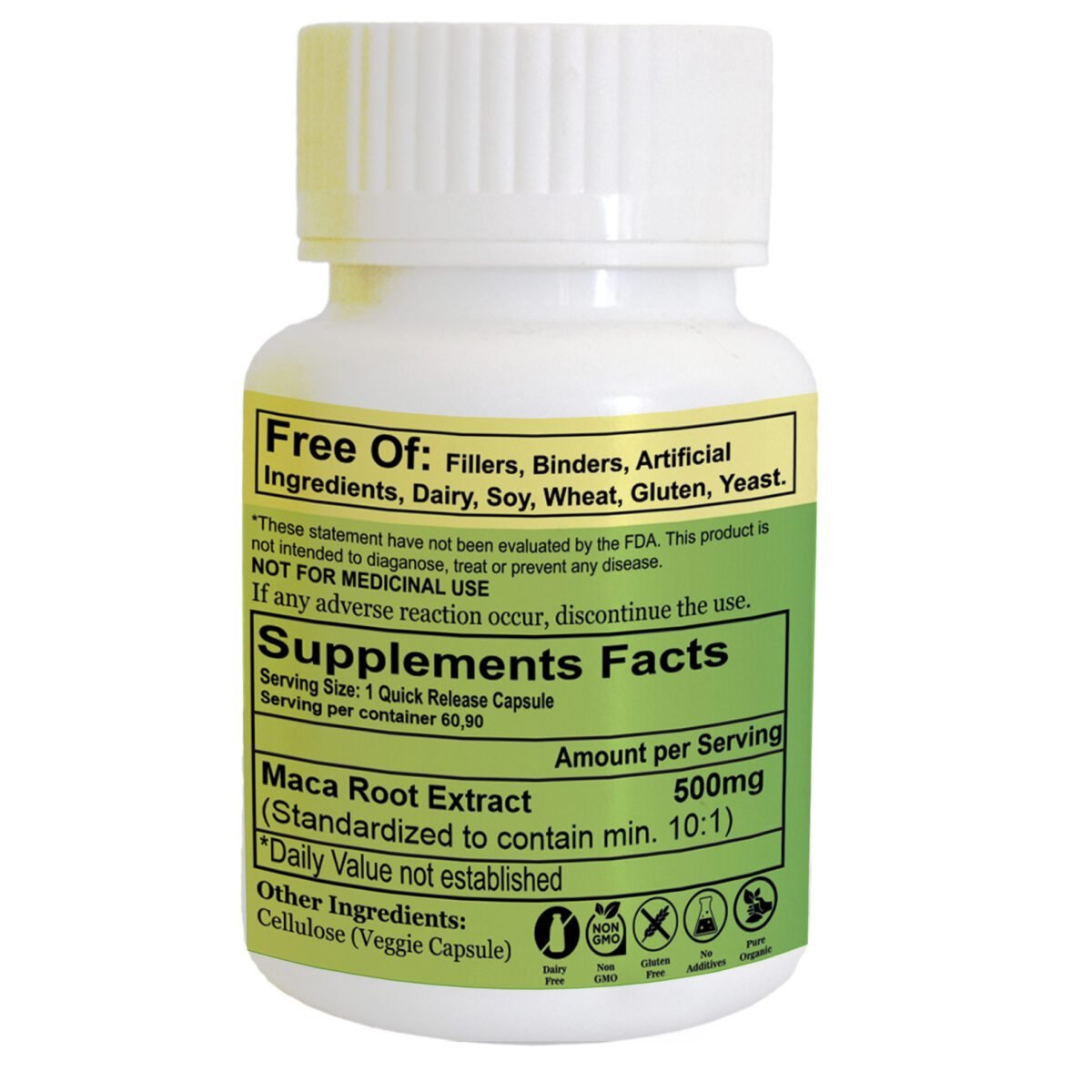 CalmEarth Maca Root Extract Capsule 500mg, 15% Sterol - Image 6